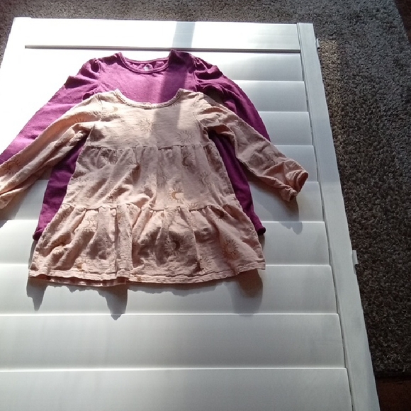 Little Co. By Lauren Conrad Other - Girls 2 Item Bundle Long-Sleeve Layered Tunic Top in Pink and Purple